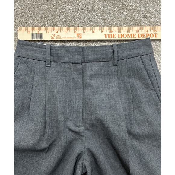 Artizia Wilfred Wool The Effortless Pant Wide Leg Pants Women's 6 Charcoal - Picture 2 of 8